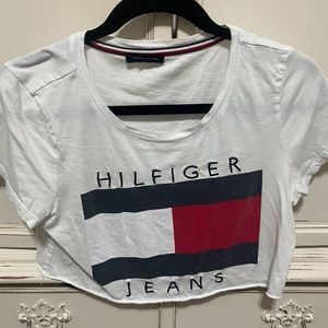 tommy hilfiger crop top